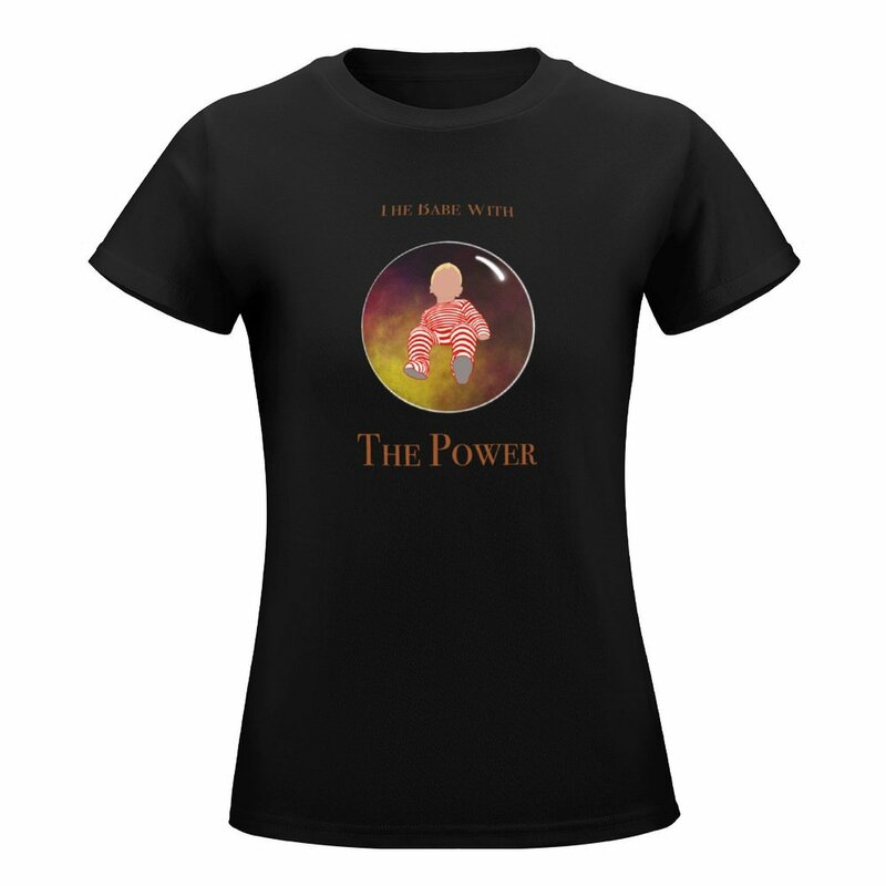 Babe mit der Power T-Shirt Shirts Grafik T-Shirts weibliche Frauen T-Shirt