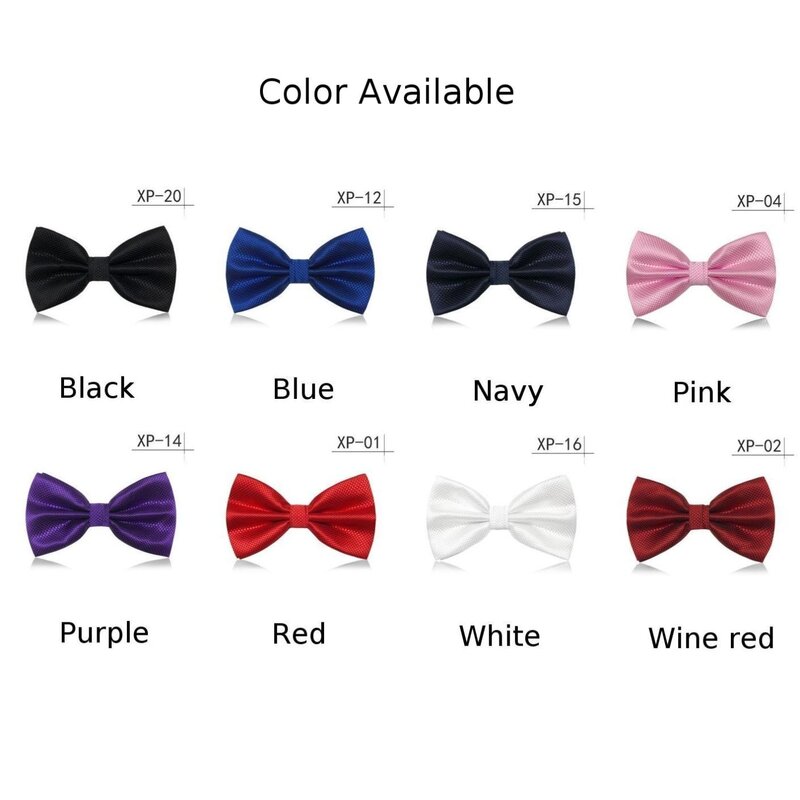 Vor gebundene große Fliege einfarbig ideale Krawatten für Männer und Frauen für Hochzeiten, Bankette und tägliche Geschäfts veranstaltungen