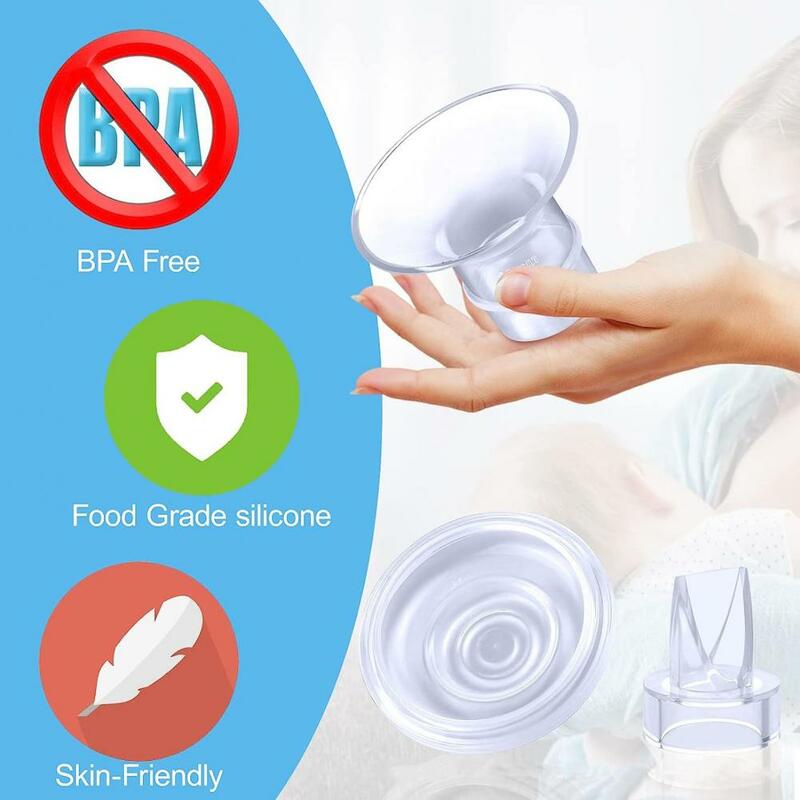 Food-grade Silicone Nipple Adapters Universal Breast Pump Caliber Converters Easy Safe Wearable for Efficient for Different