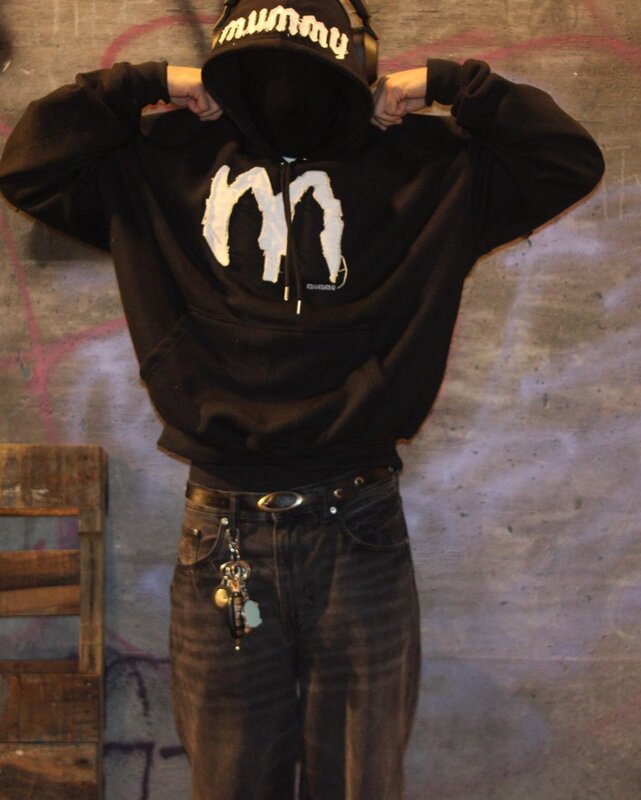 Retro Hip Hop Streetwear Mode Rock Schriftzug Stickerei Hoodie für Frauen y2k Harajuku Trend lässig Paar lose Sweatshirt