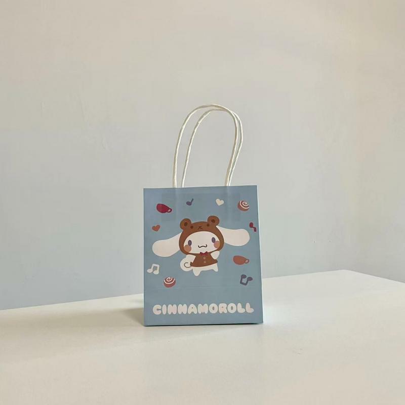 Tas penyimpanan Sanrio baru Kawaii Mymelody Kuromi Cinnamoroll kartun tas Tote siswa tas hadiah ulang tahun anak-anak imut