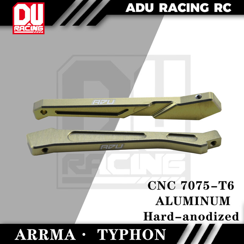 ADU Racing-abrazadera de chasis central para coche, pieza de aluminio CNC 7075-T6 para ARRMA 6S TYPHON OUTCAST NOTORIOUS