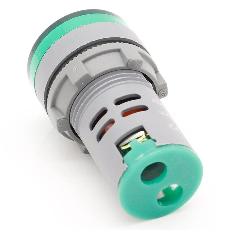 1 stücke 22mm Wechselstrom 60-500V LED Voltmeter Spannungs messer Anzeige Kontroll leuchte rot gelb grün weiß blau