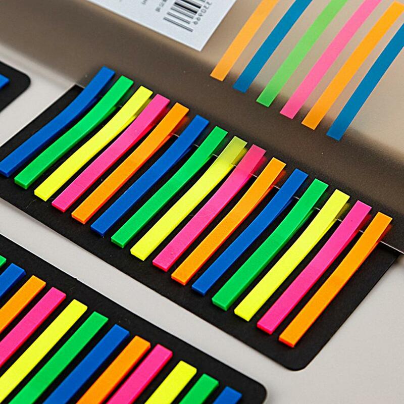 1 Set  Sticky Notes Fashion Colorful Remove Cleanly Page Marker Bookmarks Self Adhesive Labor-saving Sticky Bookmarks