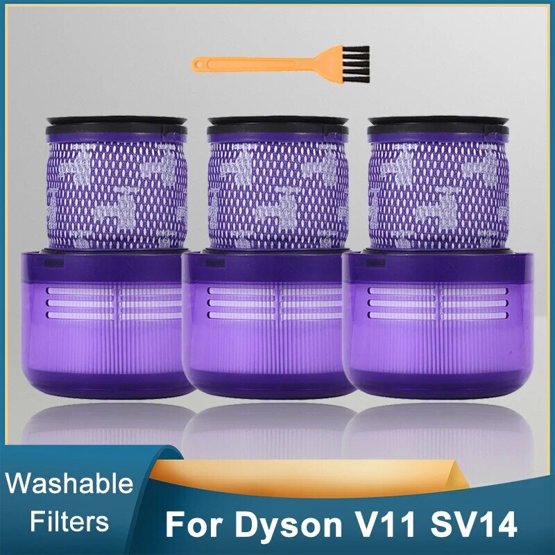 Filter Dapat Dicuci untuk Dyson V11 SV14 Aksesori Suku Cadang Pengganti Pembersih Vakum Pembersih Total Hewan Siklon