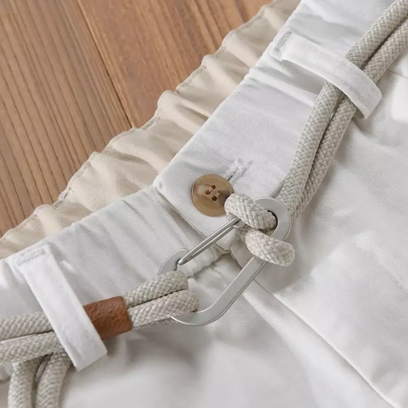 กางเกงคาร์โก้ผ้าฝ้ายที่มีคุณภาพดีไซน์ไม่เหมือนใครกางเกงลำลองเอวยางยืด29-36