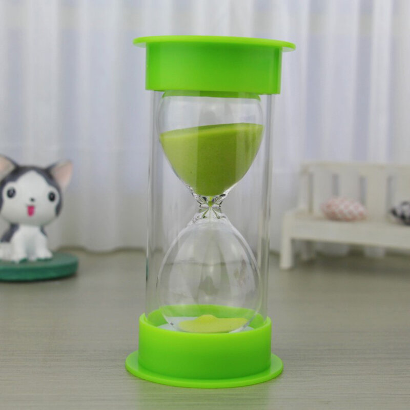 Sandglas 30-Minuten-Zylinder Sanduhr Mini tragbares Sandglas für Partys piel Tisch dekoration Geschenk