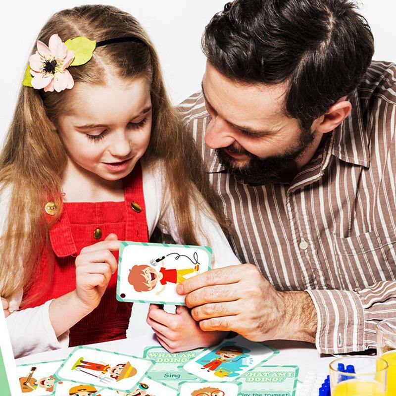 Kartu Flash kata kartu Flashcards kosa, mainan pendidikan bentuk huruf pelafalan bahasa Inggris untuk anak-anak belajar