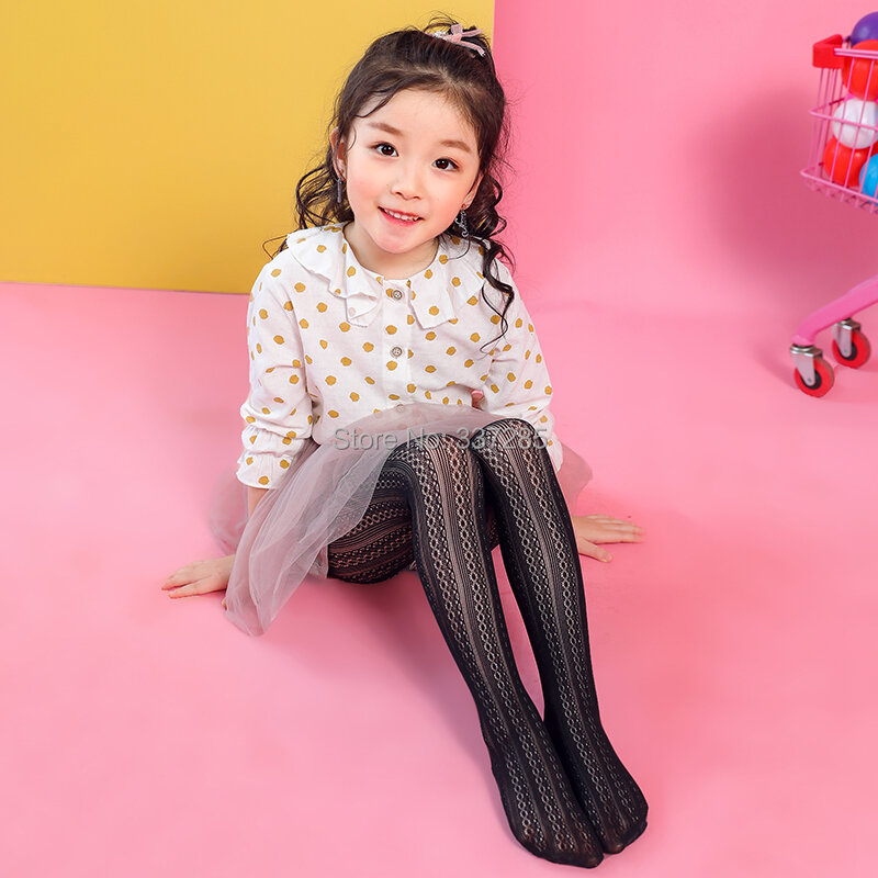 3-15Y New fashion summer Thin infant Baby Tights Kids mesh Pantyhose princess Lace Hosiery Kids Stockings tights for child girls