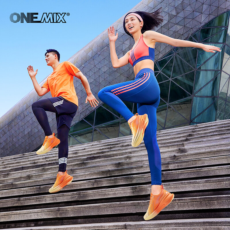 ONEMIX-Zapatillas de correr de carretera de carbono para hombre, deportivas con amortiguación, ligeras, para caminar, novedad