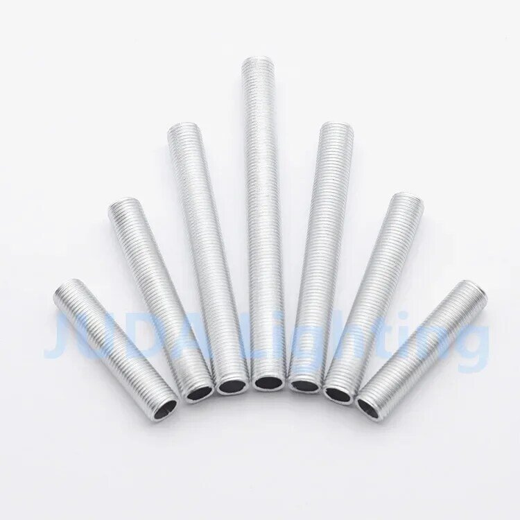 Lamp base connection tube 100mm Metric M10 tooth hollow screw tube Galvanized flat Pipe lamp holder adapter Lighting accessories