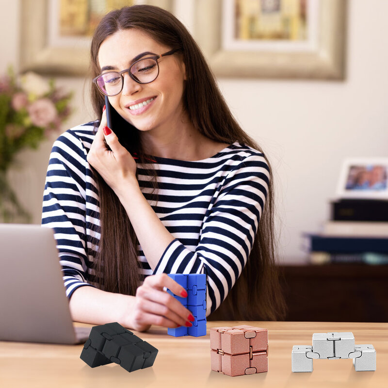 Fidget-Vingerspeelgoed-Infinity Kubus Prime Voor Stress En Angst, Ultra Duurzame Sensorische Geschenken Voor Volwassenen En Tieners