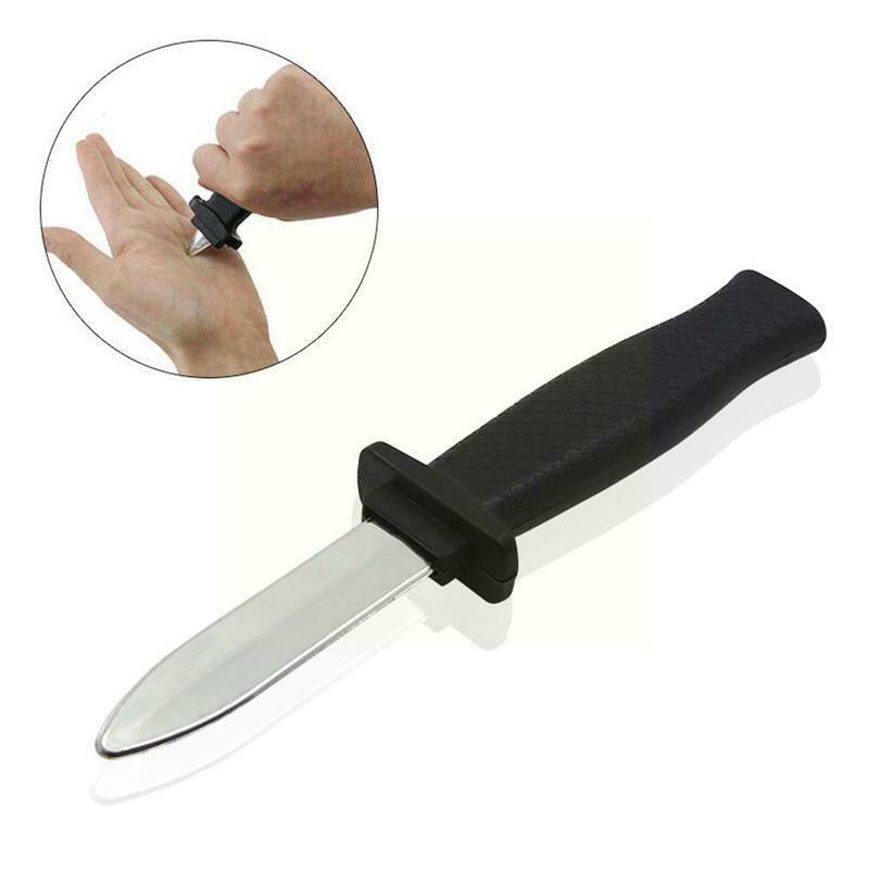 Телескопический нож, выдвижной нож для трюков, кинжал, пластиковый Забавный нож для розыгрыша, подарки, розыгрыш D4J4