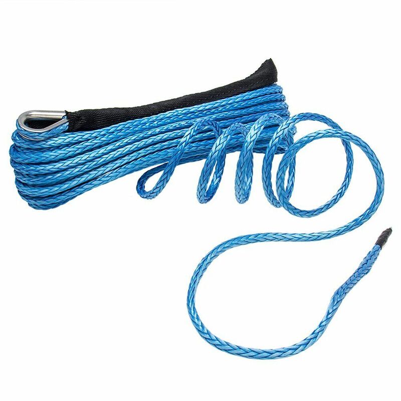 4.8mm x 15 meters (2.5 tons) Synthetic Winch Rope Line Recovery Cable Dyneema with Sheath