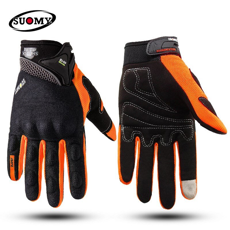 Мотоциклетные Перчатки SUOMY, защитные гоночные перчатки на весь палец, для Yamaha, BMW