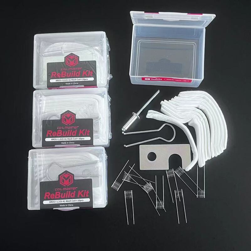 5 Box/1 Box Coil Master XROS 0.8ohm/1.0ohm/1.2ohm DIY Tool Rebuild Kit for A1 Mesh Coil Head