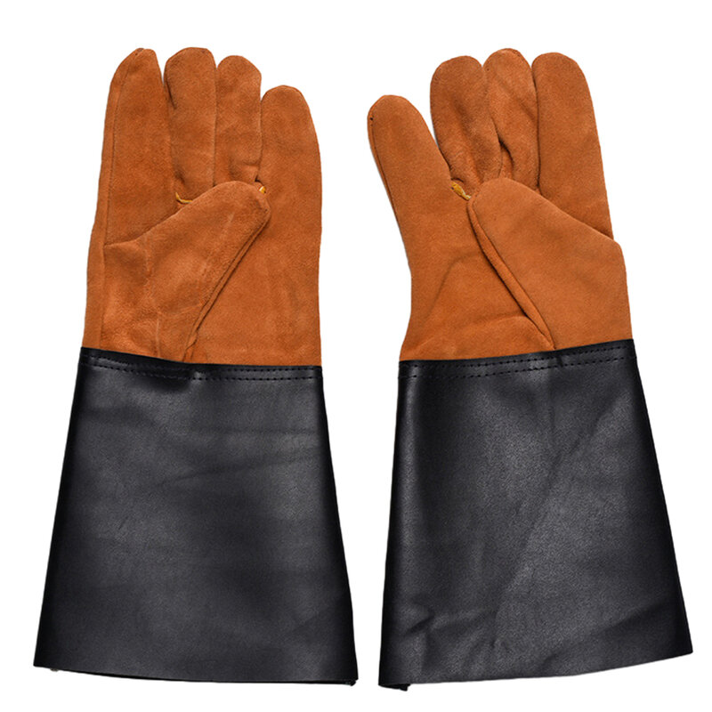 Guanti di protezione in pelle saldatura Rose potatura guanti da giardinaggio rampicanti guanti in pelle bovina proteggi forniture guanti da lavoro