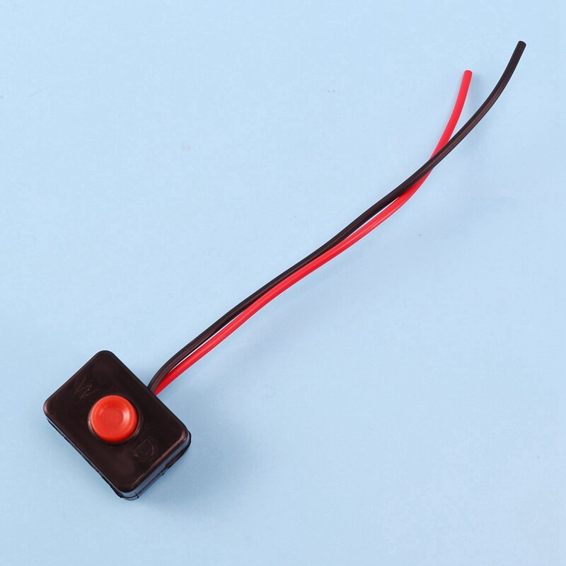 Botón pulsador de Base adhesiva, interruptor con cable de acción momentánea para automóviles, cc 12V 2a, 4 Uds.