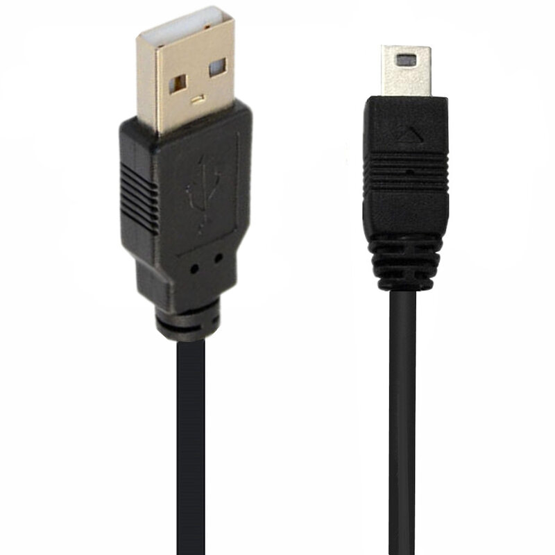 USB 2.0 maschio a Mini USB verso il basso cavo ad angolo sinistro destro a 90 gradi 0.25m 0.5m 1.5m 3m per fotocamera MP4 Tablet telefono dati di ricarica