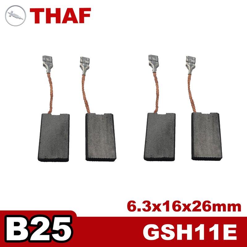 Carbon Brush Replacement Spare Parts for Bosch Demolition Hammer GSH11E GSH 11E B25