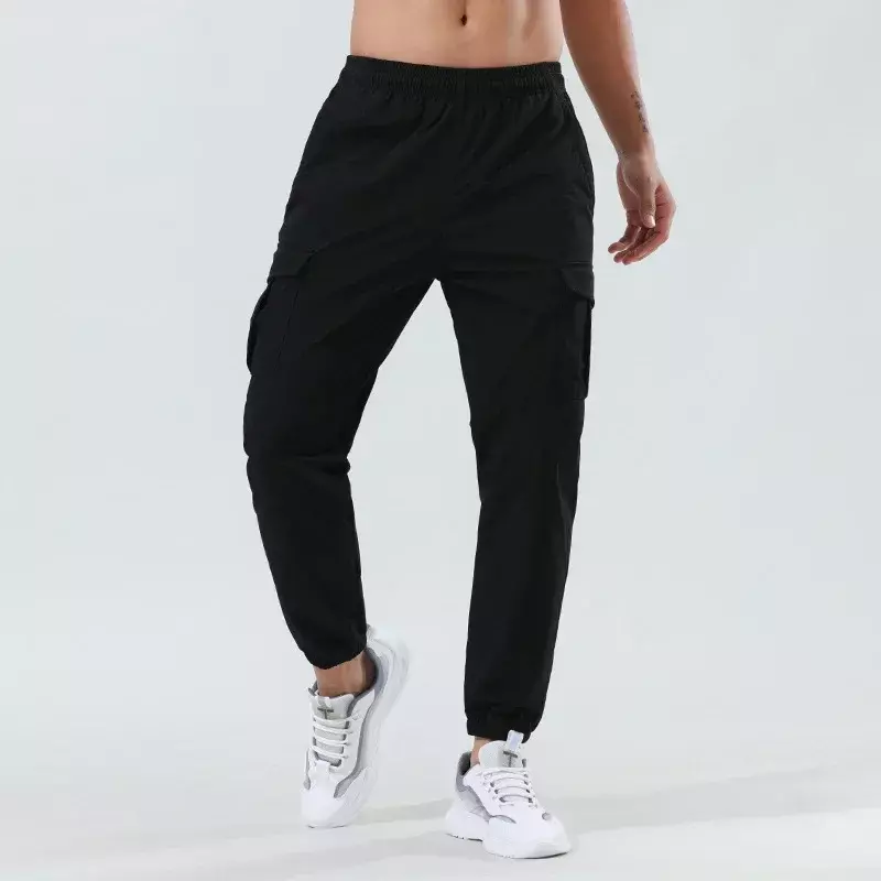Свободные штаны быстросохнущие леггинсы не дутые Горячие тренировочные уличные повседневные беговые брендовые тренировочные брюки для мужчин летние спортивные брюки