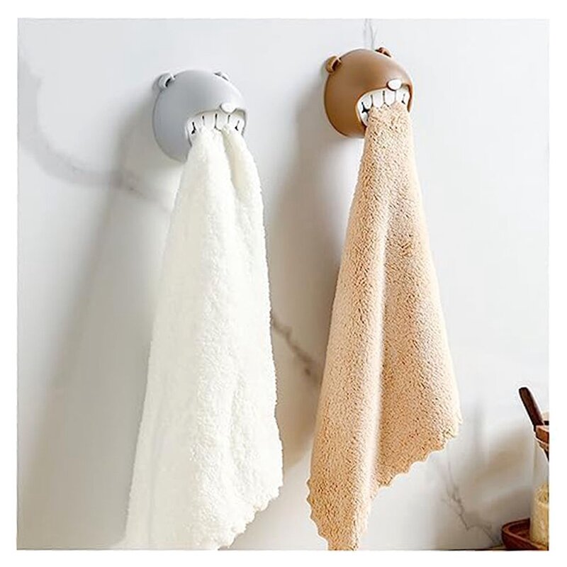 4 buah gantungan handuk kait dinding untuk Aksesori handuk kamar mandi kait handuk untuk dinding kamar mandi