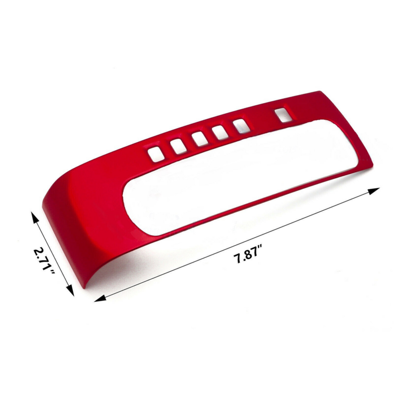 혼다 시빅 2016-2021 용 인테리어 기어 시프트 박스 패널 커버 몰딩 트림, 빨간색