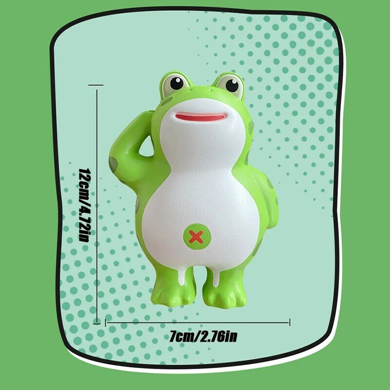 1PC Cartoon Decompression Vent Toy Squeeze Toy Cute Frog Toy EVA Slow Rebound Pinch Music Net Red Cartoon Frog