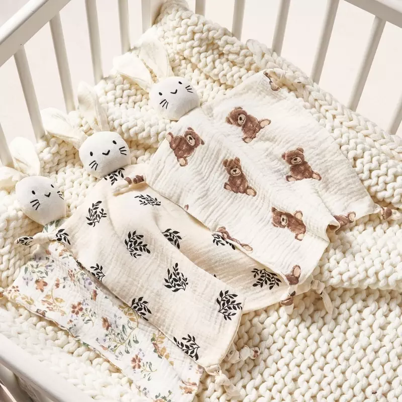 Łagodzi uspokajający śliniaki na ręczniki śpiąca lalka bawełniany koc koc ochronny śliczny królik przytulanka zabawka dla dzieci
