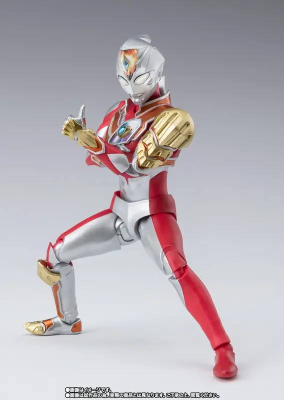 Bandai-S.H.Figuarts Ultraman PVC figura de ação modelo brinquedos para meninos, Decker, tipo forte, coleção de anime, novo, original, em estoque