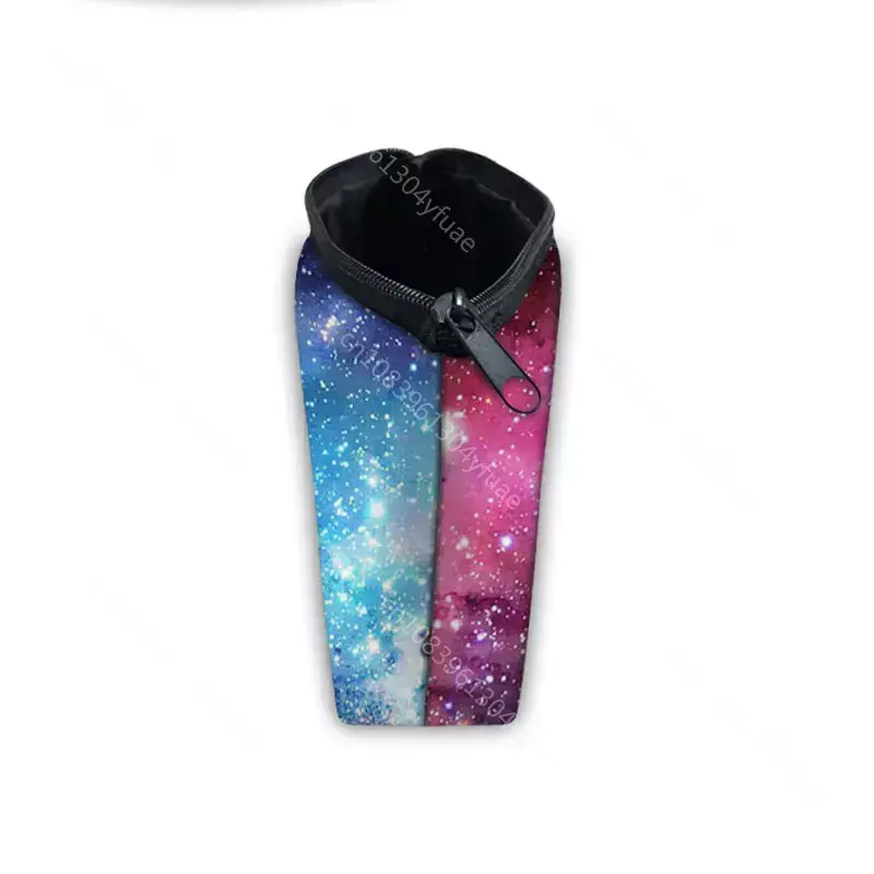 Tas kosmetik motif bintang Galaxy tas Makeup wanita Planet UFO tas perlengkapan mandi penyimpanan mainan anak-anak tas kosmetik anak perempuan hadiah terbaik