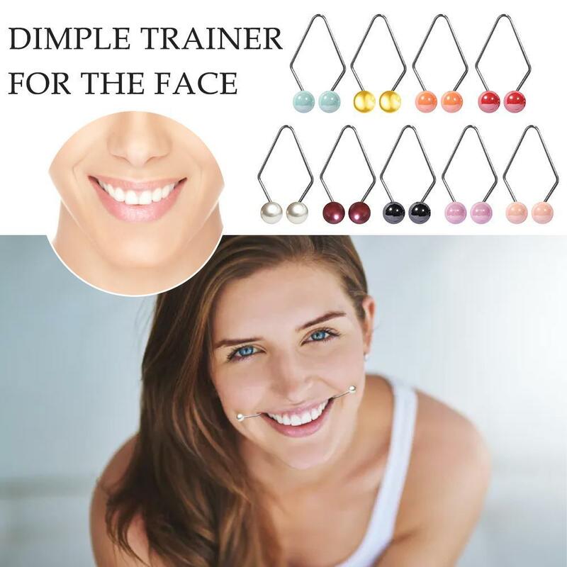 Dimple Trainer For Face Easy To Wear Natural Dimple Smile Dimple Makers For Women Body Jewelry Accessories With Pearls
