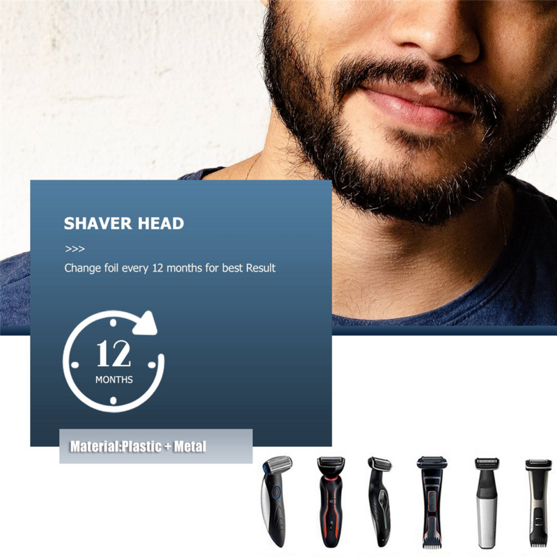 Aparador de substituição da cabeça de barbear Philips Bodygroom BG, 2024-2040 S11 YSS2 YSS3 série com escova, Pacote 3