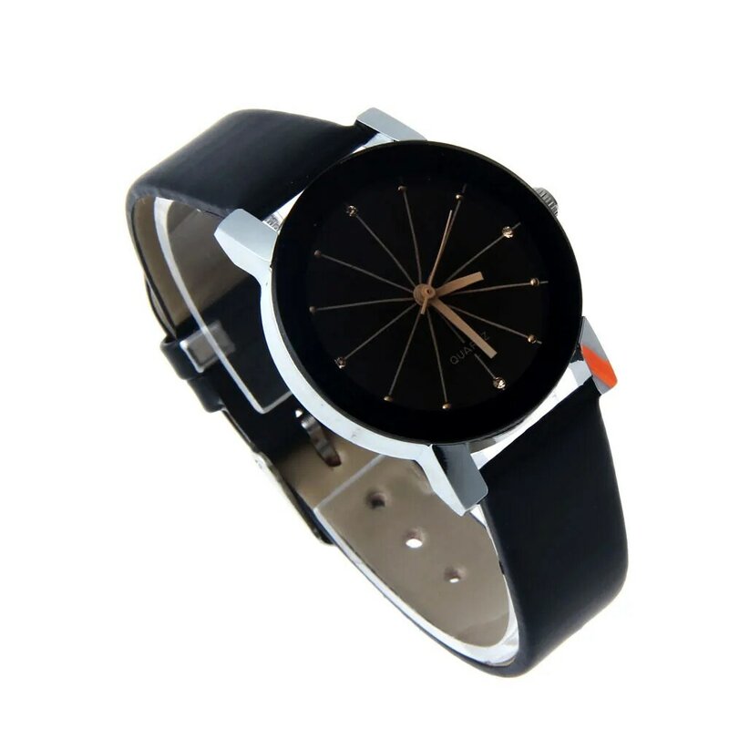 Para kochanek zegarki kwarcowe zegar tarczowy PU zegarek z paskiem skórzanym Relojes oglądać kobiety moda luksusowa Relogio Feminino Saat