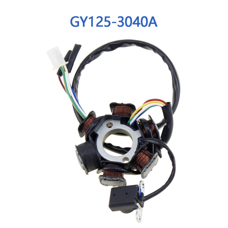 GY125-3040A GY6 125cc 150cc 6 Pole Stator For GY6 125cc 150cc Chinese Scooter Moped 152QMI 157QMJ Engine