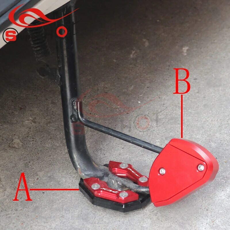 Acessórios da motocicleta suporte lateral ampliar placa kickstand extensão para honda pcx150 pcx160 pcx125 pcx 150 pcx 160 pcx 125