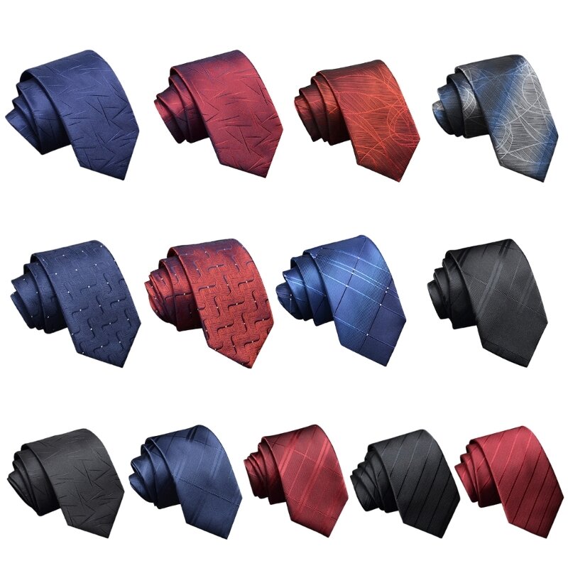 Gemakkelijk te dragen stropdas voor afgestudeerden Interviewpak Identificatie Fotoaccessoires Geweven jacquard Stropdassen