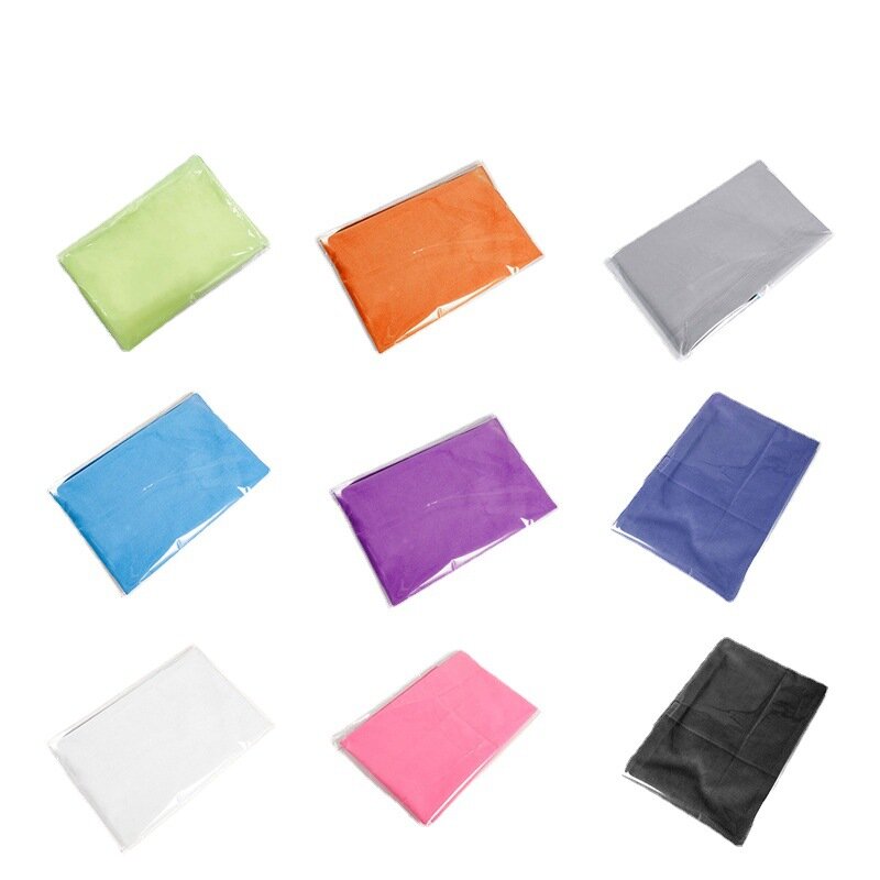 Set di asciugamani ad asciugatura rapida in velluto a doppia faccia aspirazione in microfibra asciugamani sportivi da Yoga portatili tovagliolo De Plage asciugamani da spiaggia