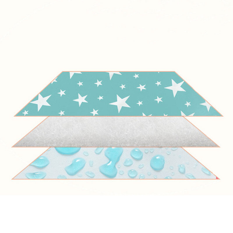 50*70cm Baby Diaper Changing Mat Portable Foldable Washable Waterproof Mattress Travel Pad Floor Mats Cushion Reusable Pad Cover