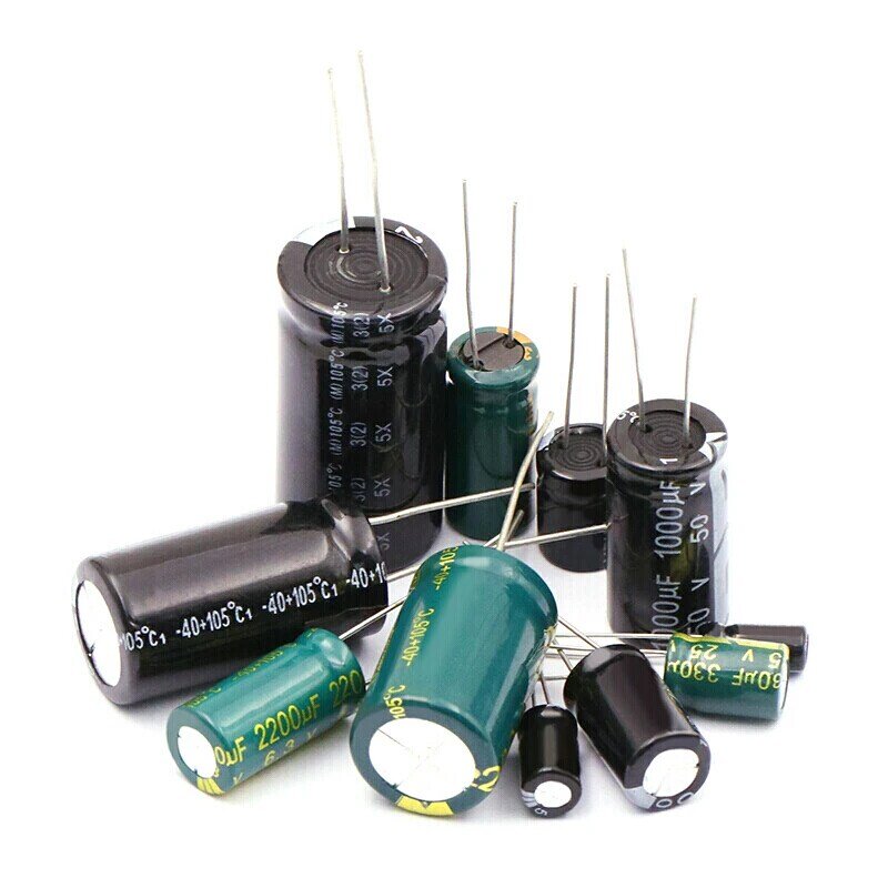 Condensador electrolítico de aluminio Radial, 470uF, 35V, 470MFD, 35 voltios, 10x13mm, 470mf35v, 470uf35v, 35v470mf, 35v470uf, 20 unidades