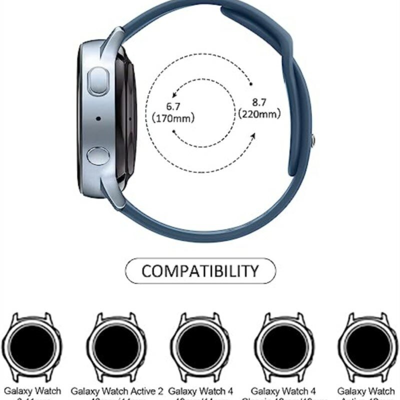 Correa reloj de portiva para Amazfit GTS-GTR-4-3-2-2e-Mini-Pro-stratos 2 3, pulsera de silicona, 20mm, 22mm, bip-U-S-3-pro