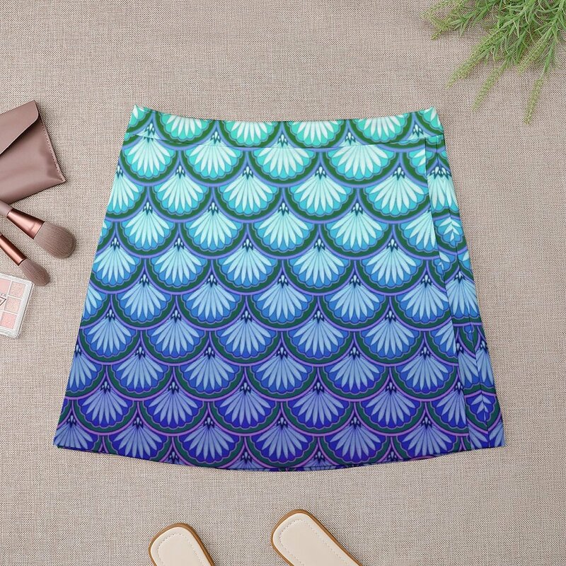 The "Now I'm a Mermaid!" Scallops Design Mini Skirt women's skirts trend 2023 Clothing female Summer women's clothing