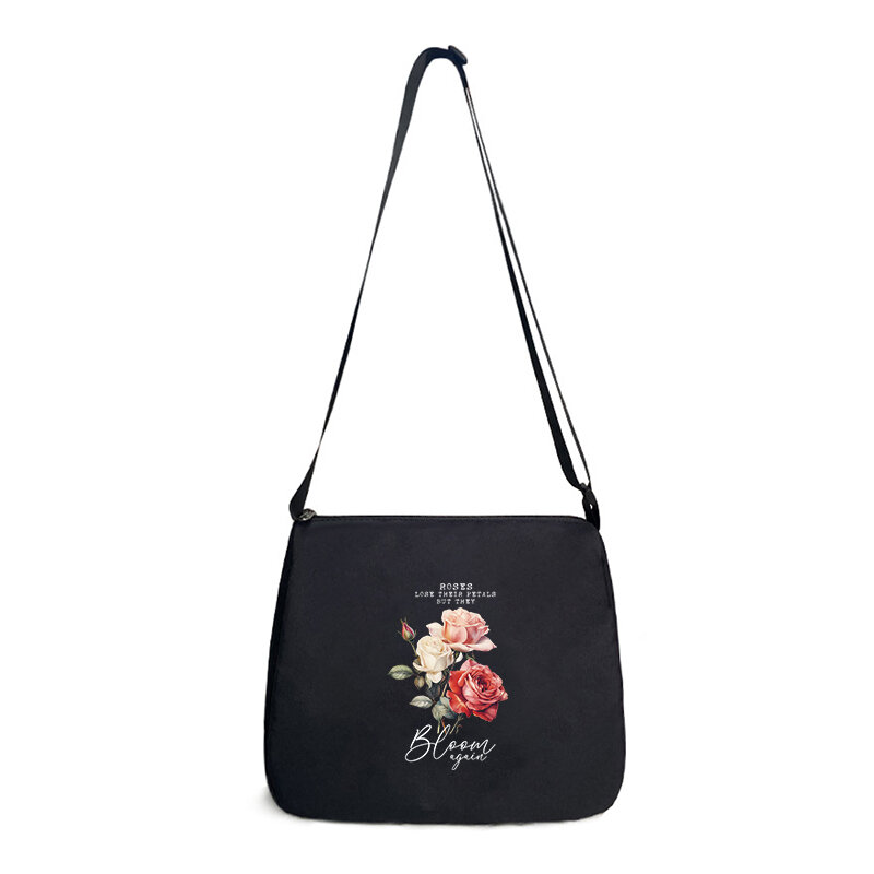 Женская сумка через плечо в стиле растений, женская сумка через плечо с рисунком Женская винтажная сумка с цветами