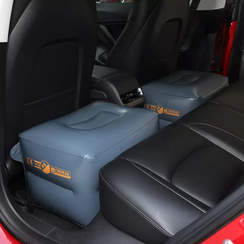 테슬라 모델 3 Y용 자동차 여행용 침대 뒷좌석 갭 패딩, 팽창식 에어 매트리스 뒷좌석 갭 패드, 자동 에어 쿠션 2017-2023