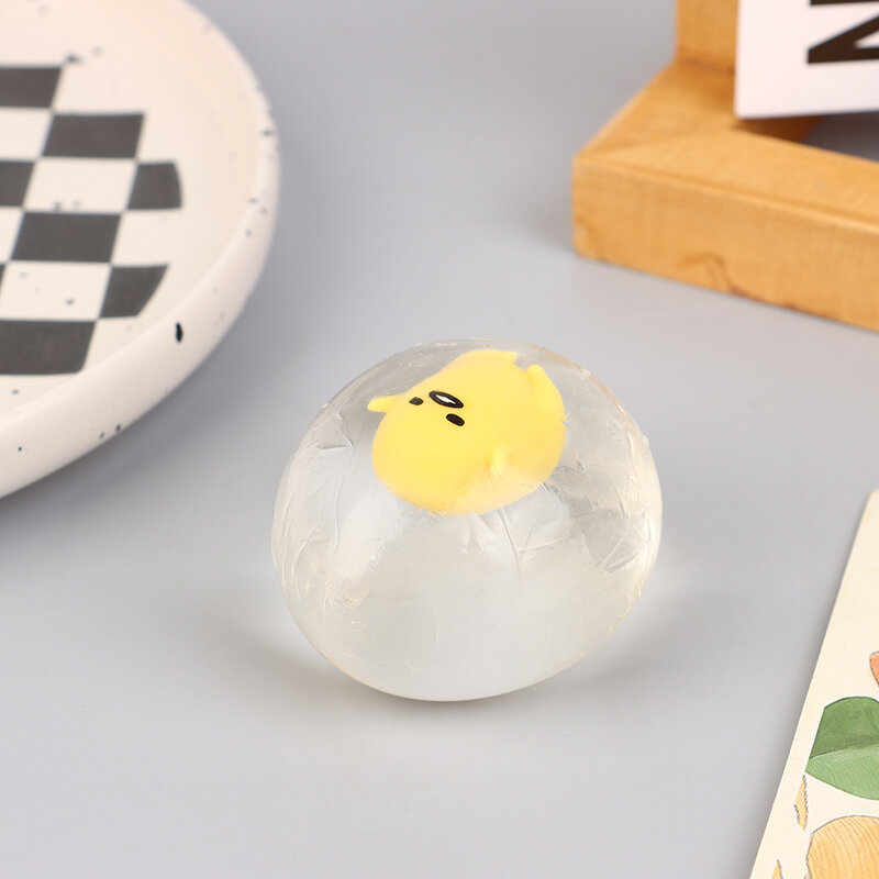 Cute Clear Egg Stress Relief Ball Toy Transparent Stretch Elastic Ball Antistress Toys For Adults Kids Party Favor