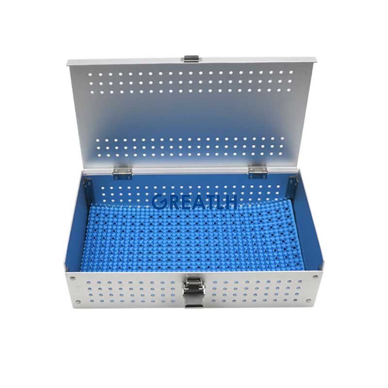 Sterilization Case Tray Disinfection Box Small Large Size Aluminium Alloy Dental Eye Surgical Instrument