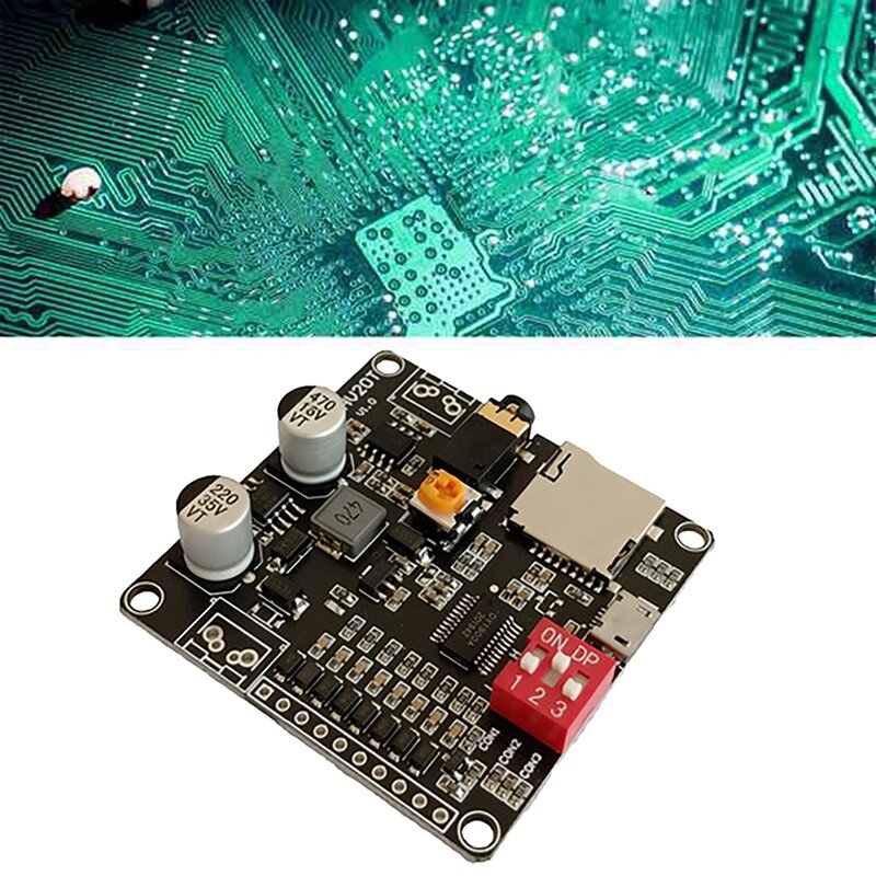 DY-HV20T Voice Playback Module 12V/24V Power Supply 10W/20W Amplifier Support Micro-SD Card MP3 Music Player For Arduino