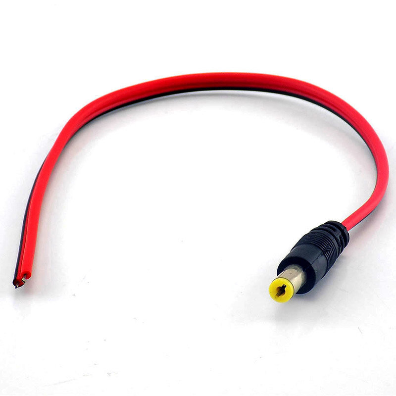 Adaptor steker kabel daya steker konektor betina DC untuk kamera video CCTV keamanan 12v Adaptor colokan kabel ekstensi 2.1*5.5mm