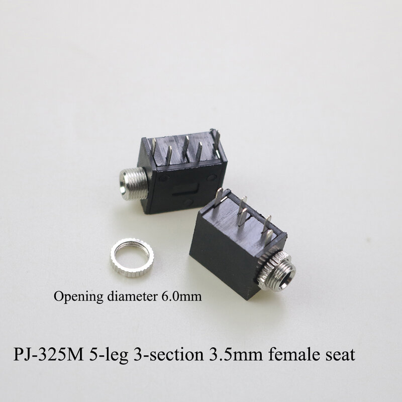1PCS 3.5MM PJ-392 A 3640 399 341 342M 301 Stereo Female Socket Jack With Screw 3.5 Audio Video Headphone Connector