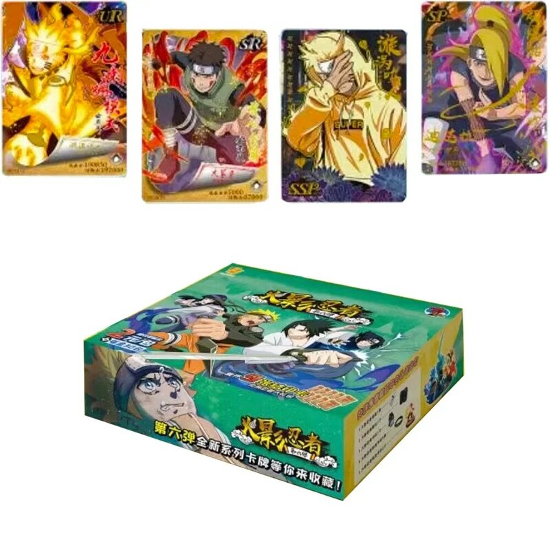 Naruto Cards HY-0602 Special offer Booster Box Uzumaki Uchiha Sasuke Carte Haruno Sakura Hatake Kakashi Game Children Toys Gift